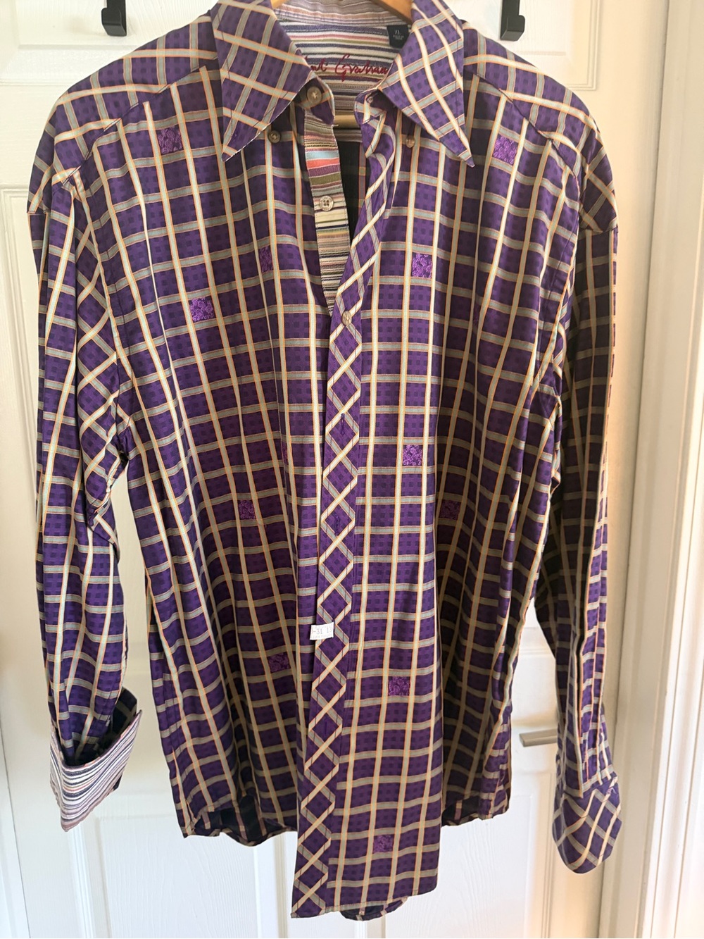 Robert Graham Men's Plaid Statement Button Down Shirt - XL